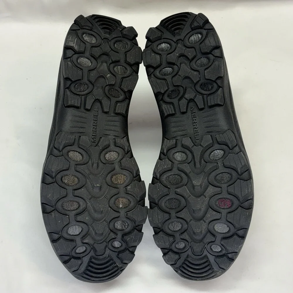 Merrell Winter Moc 3 Mens Slip On Hiking Shoe Suede Size 8.5 Black
